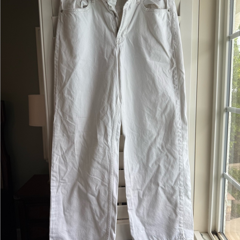 H&M White Flare & Wide Leg Jeans